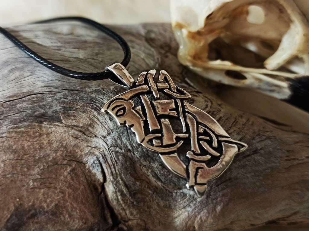 Wonderful Odin silver pendant